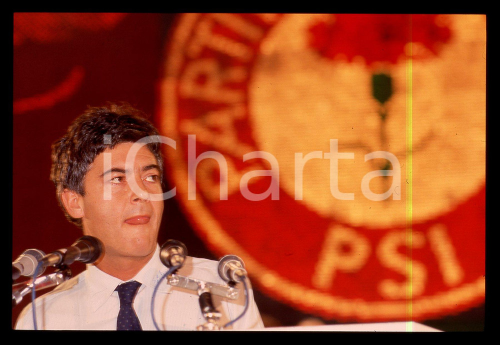 35mm vintage slide* 1987 RIMINI Claudio MARTELLI 44° Congresso PSI (19)