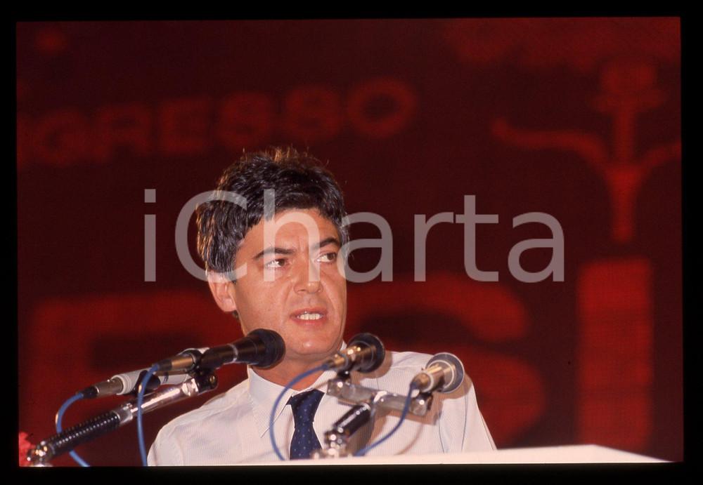 35mm vintage slide* 1987 RIMINI Claudio MARTELLI 44° Congresso PSI (6)