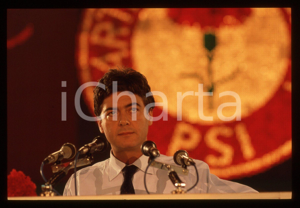 35mm vintage slide* 1987 RIMINI Claudio MARTELLI 44° Congresso PSI (30)