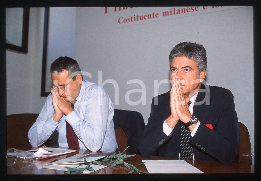 35mm vintage slide* 2000 MILANO Claudio MARTELLI Bobo CRAXI (8)