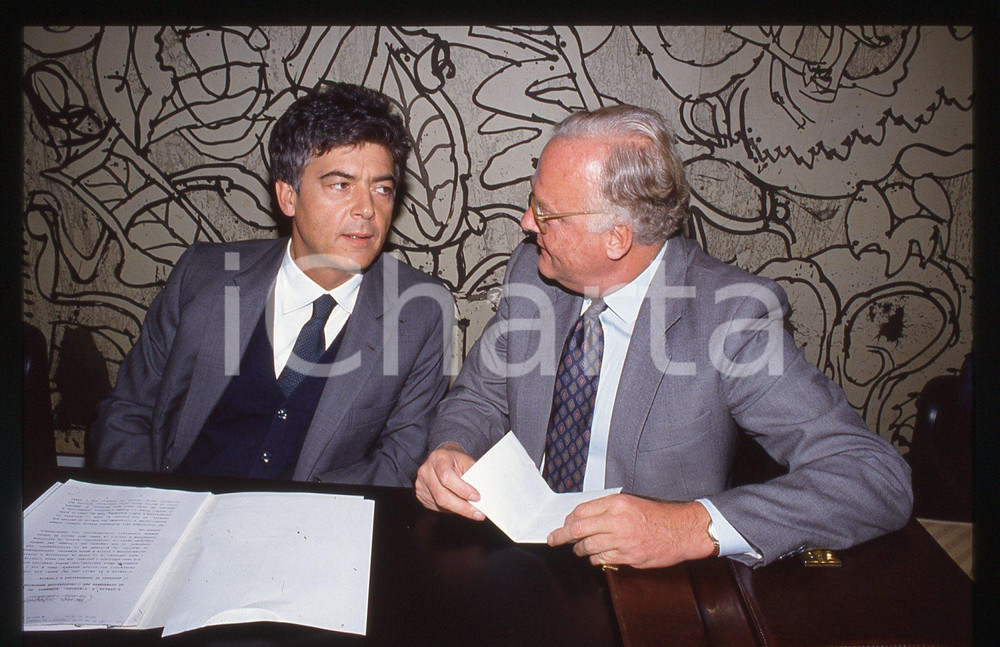 35mm vintage slide* 1991 ca Claudio MARTELLI Franco REVIGLIO (2)