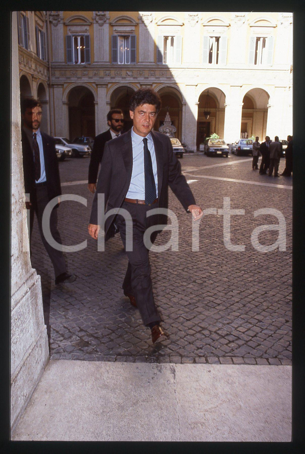 Fotografia d epoca originale 35mm vintage slide 1991 ca ROMA Claudio MARTELLI Palazzo Chigi 2 1