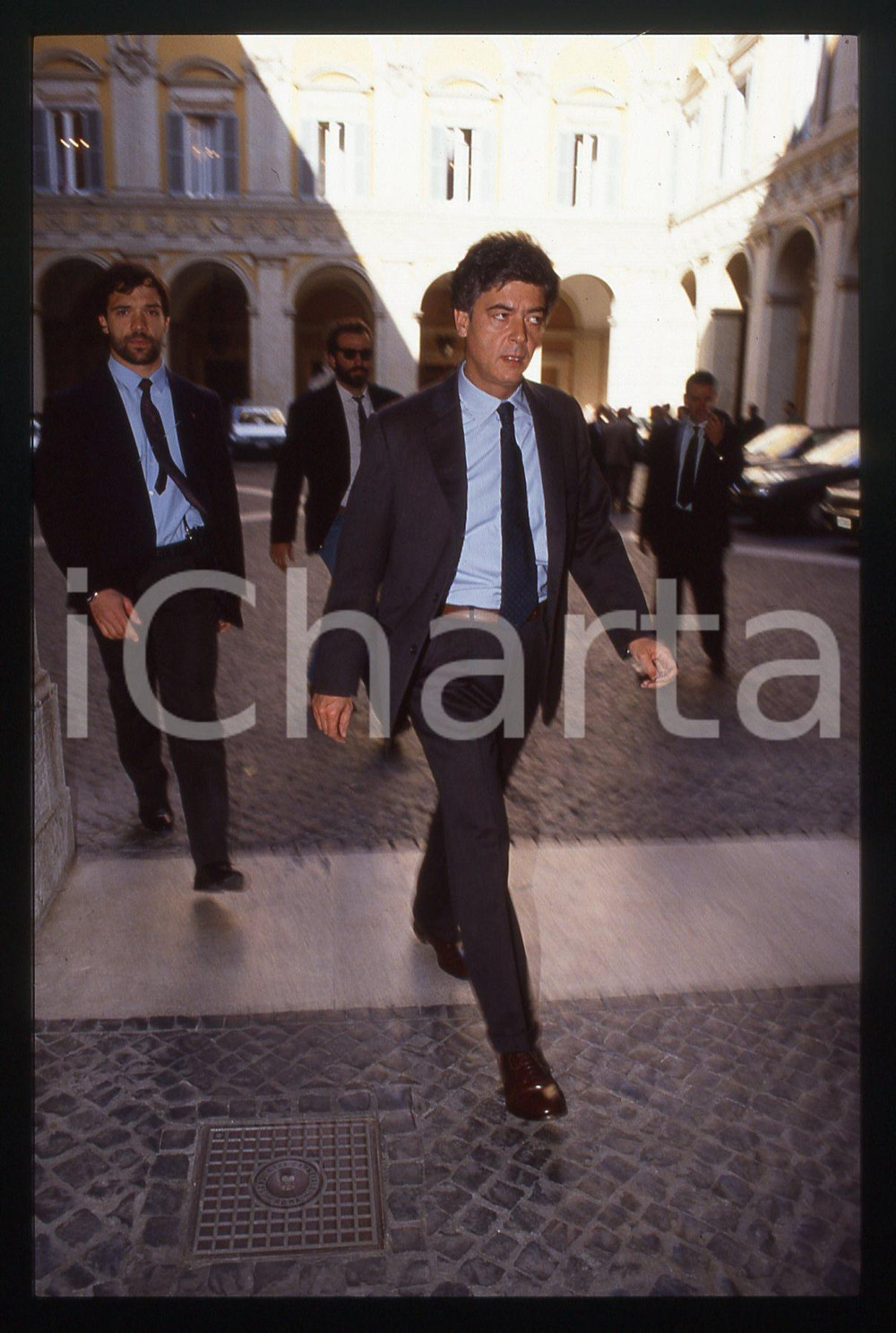 Fotografia d epoca originale 35mm vintage slide 1991 ca ROMA Claudio MARTELLI Palazzo Chigi 3 1