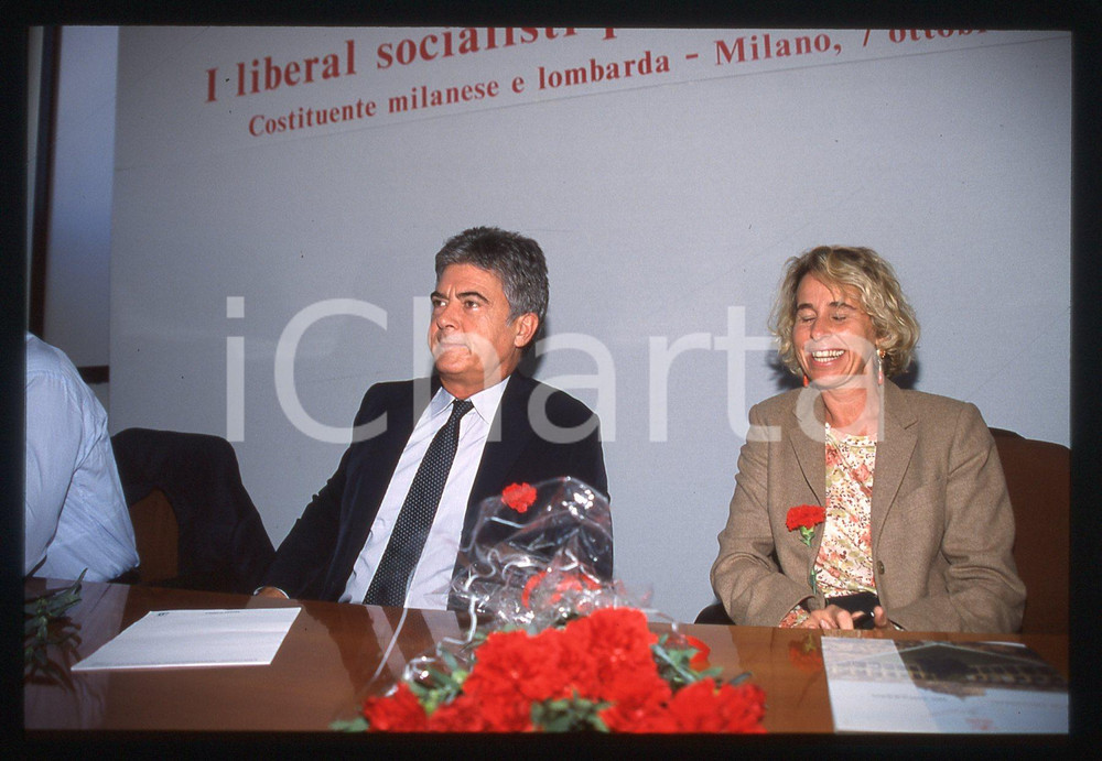 Fotografia d epoca originale 35mm vintage slide 2000 MILANO Claudio MARTELLI 12 1