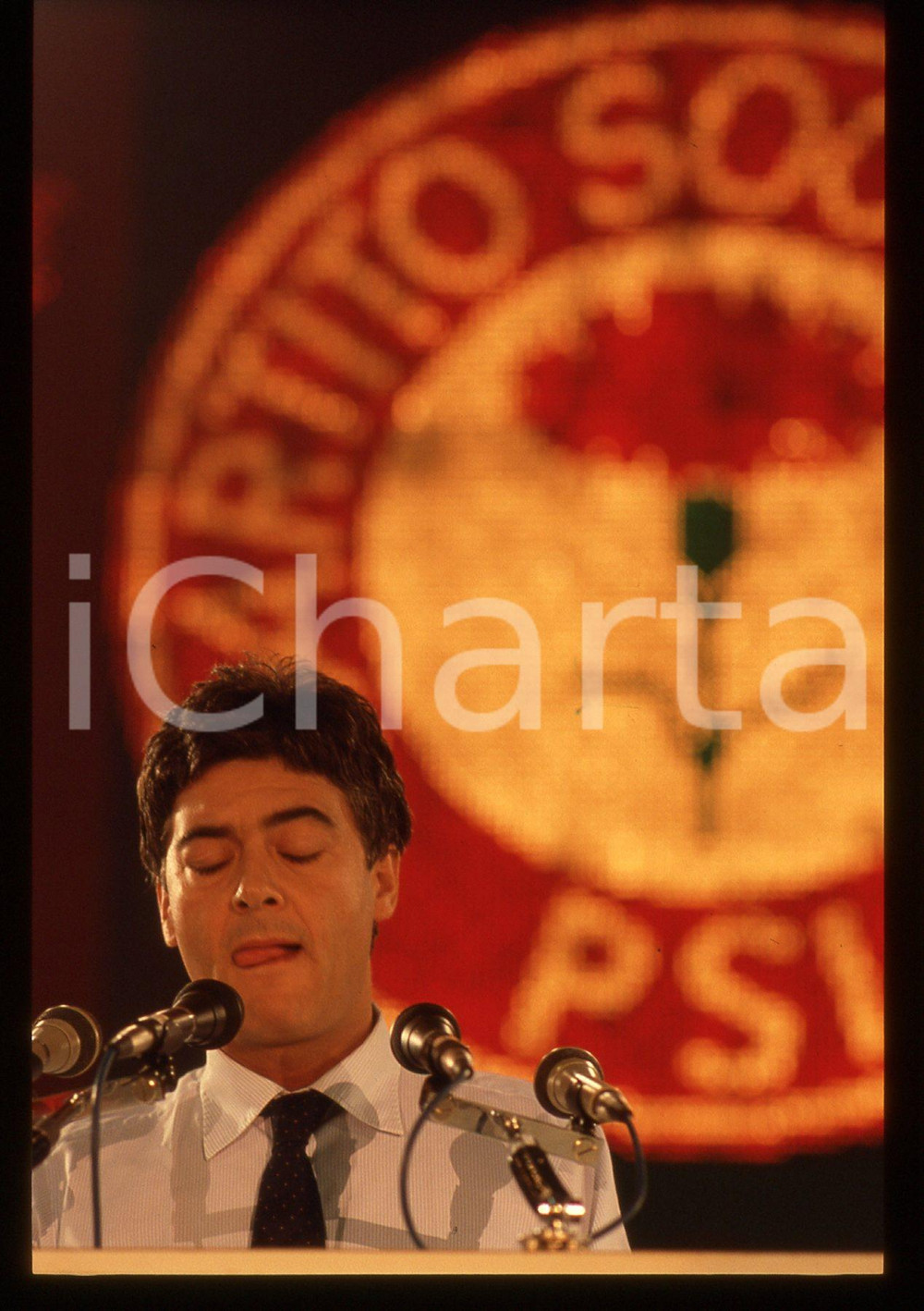 35mm vintage slide* 1987 RIMINI Claudio MARTELLI 44° Congresso PSI (24)