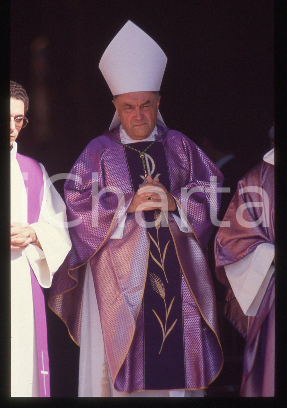 35mm vintage slide* 1990 PRINCIPATO DI MONACO Arcivescovo Joseph SARDOU (4)