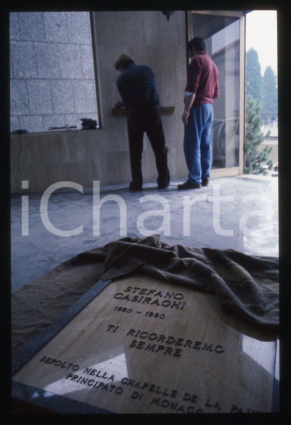 35mm vintage slide* 1990 FINO MORNASCO Tomba CASIRAGHI Lapide Stefano (9)