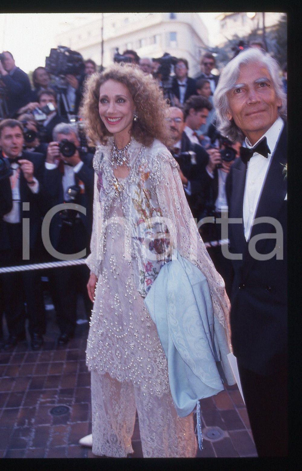 35mm vintage slide* 1994 CANNES Marisa BERENSON Costanzo MUTTI (4)