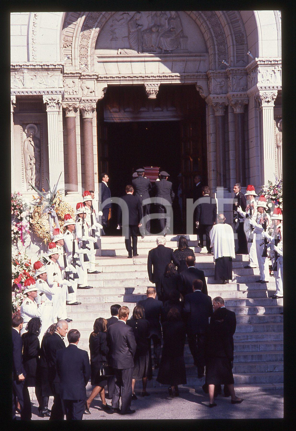 35mm vintage slide* 1990 PRINCIPATO DI MONACO Funerali di Stefano CASIRAGHI (64)