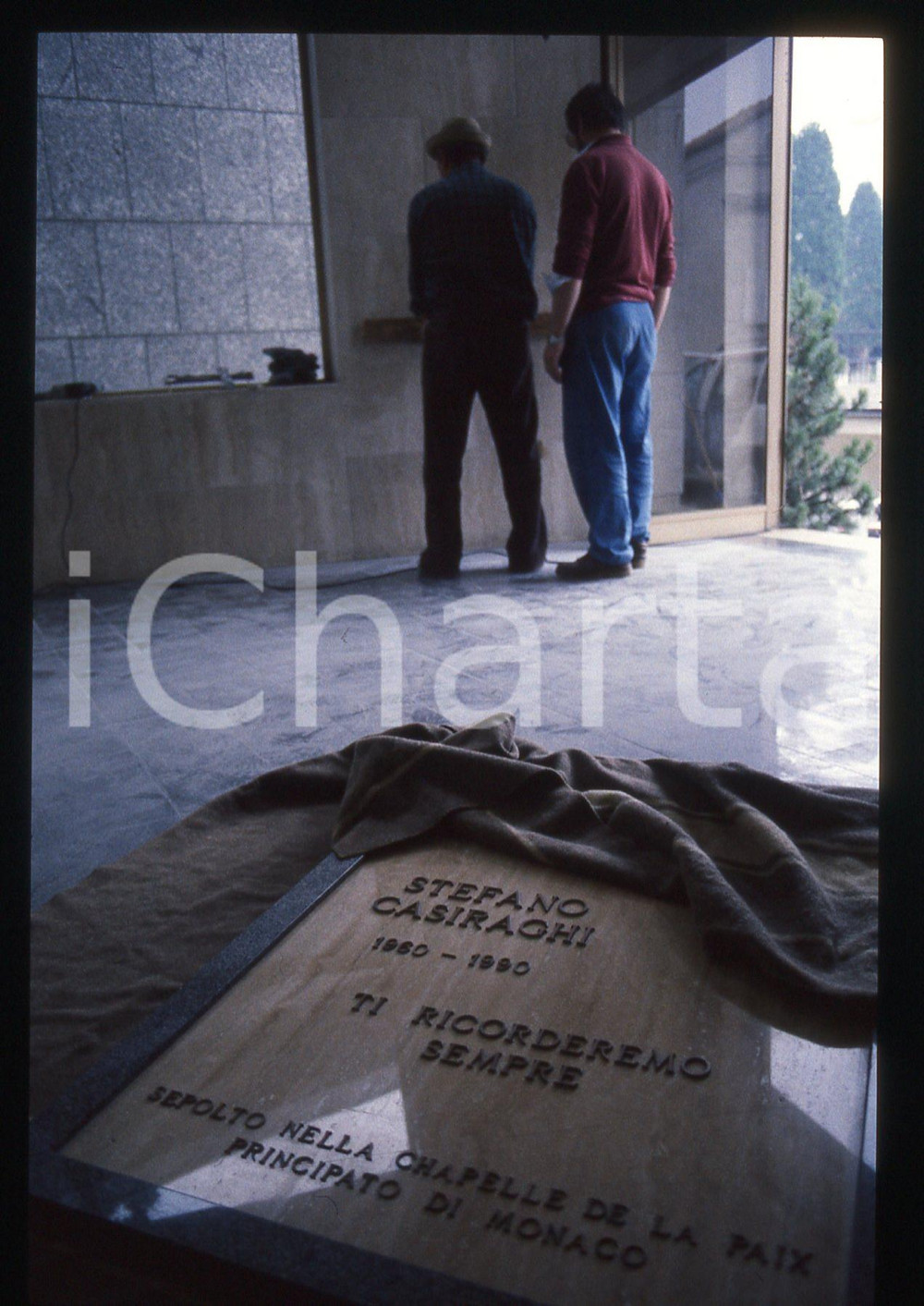 35mm vintage slide* 1990 FINO MORNASCO Tomba CASIRAGHI Lapide Stefano (13)