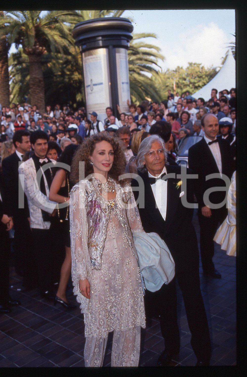 35mm vintage slide* 1994 CANNES Marisa BERENSON Costanzo MUTTI (3)