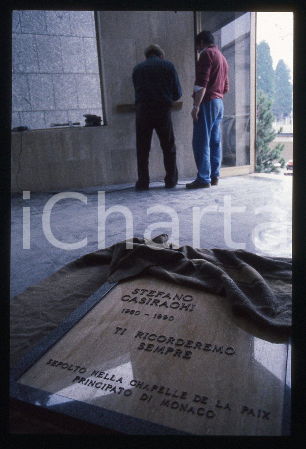 35mm vintage slide* 1990 FINO MORNASCO Tomba CASIRAGHI Lapide Stefano (14)