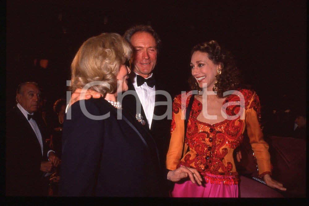 35mm vintage slide* 1990 CANNES Clint EASTWOOD Marisa BERENSON Lauren BACALL (2)