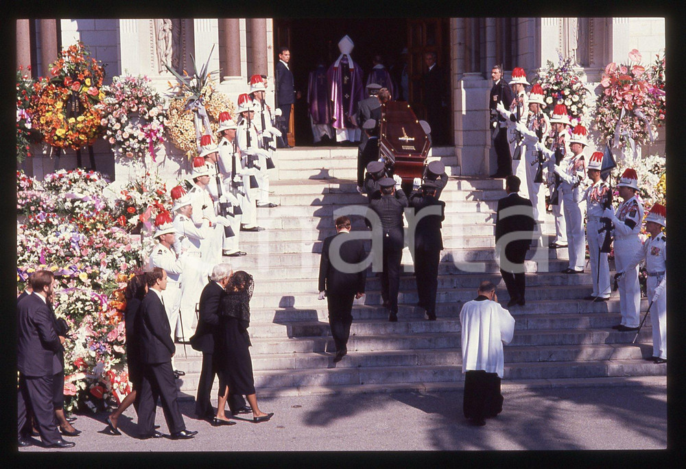 35mm vintage slide* 1990 PRINCIPATO DI MONACO Funerali di Stefano CASIRAGHI (61)