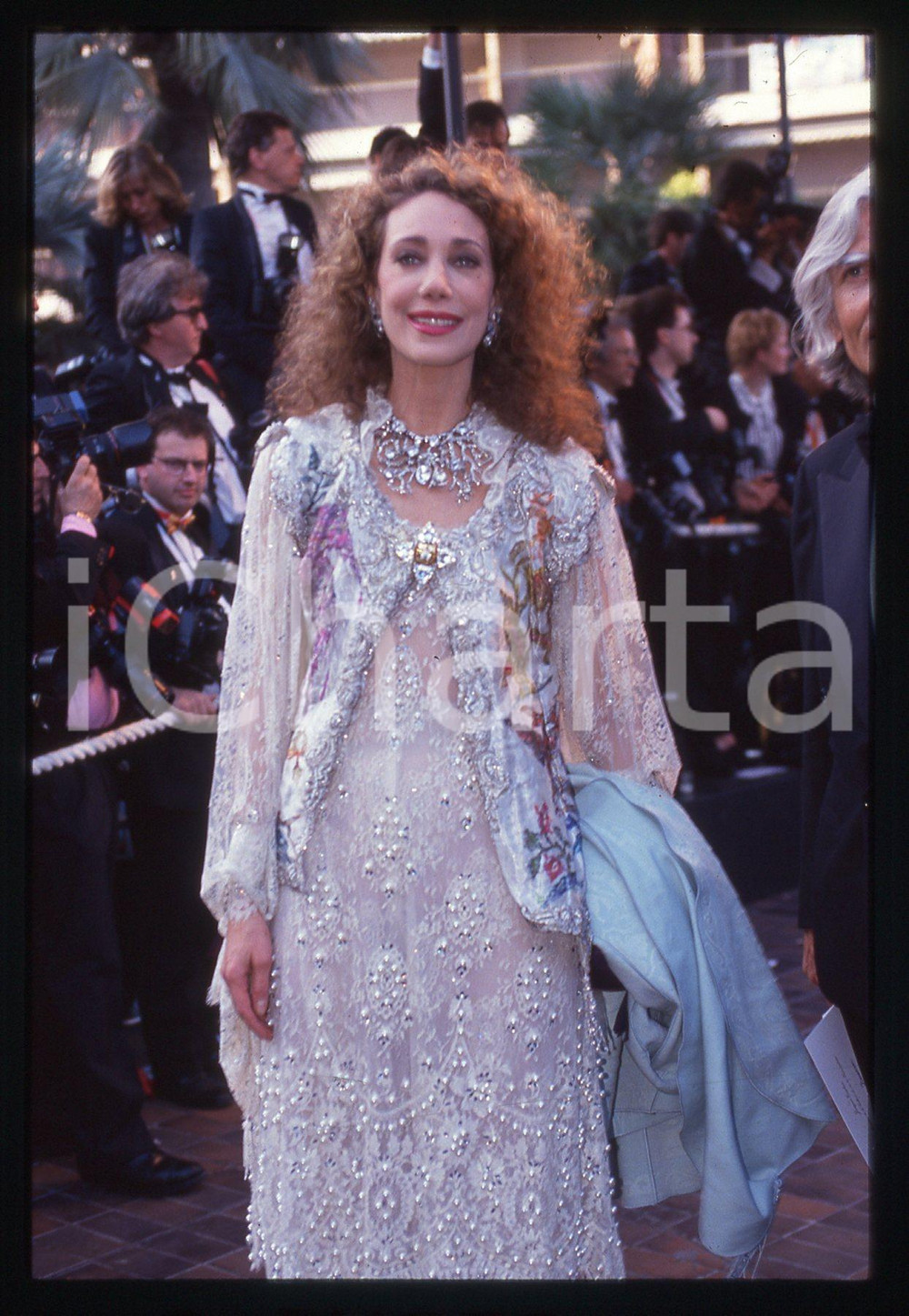 35mm vintage slide* 1994 CANNES Marisa BERENSON 47° Festival del cinema (3)