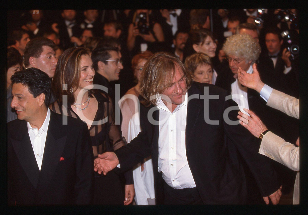 35mm vintage slide* 1998 CANNES Gérard DEPARDIEU Carole BOUQUET Festival (1)