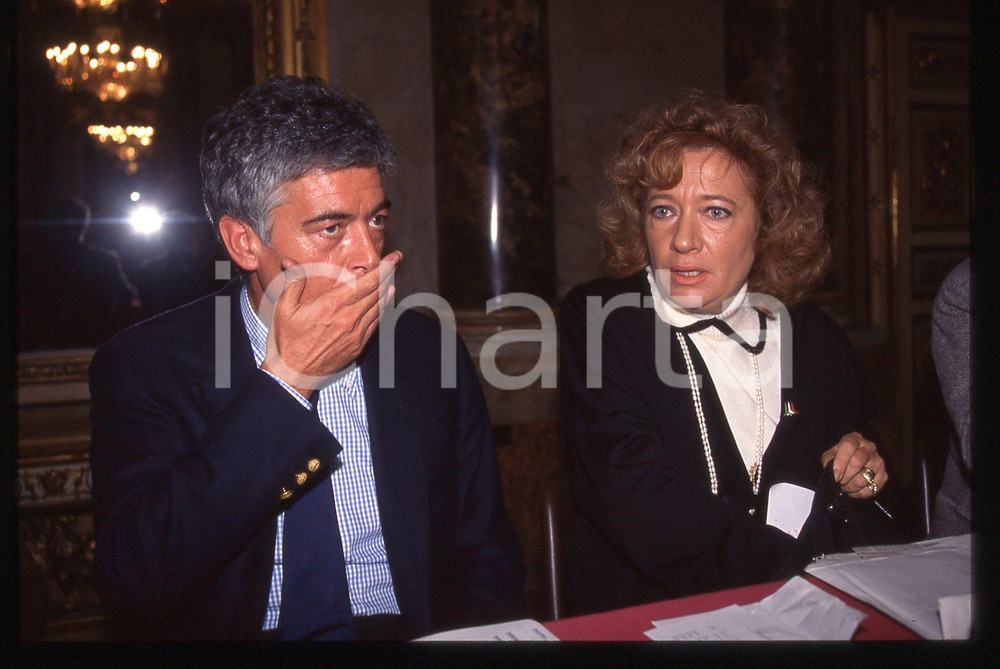 35mm vintage slide* 2000 ca MILANO Claudio MARTELLI Cristiana MUSCARDINI (3)