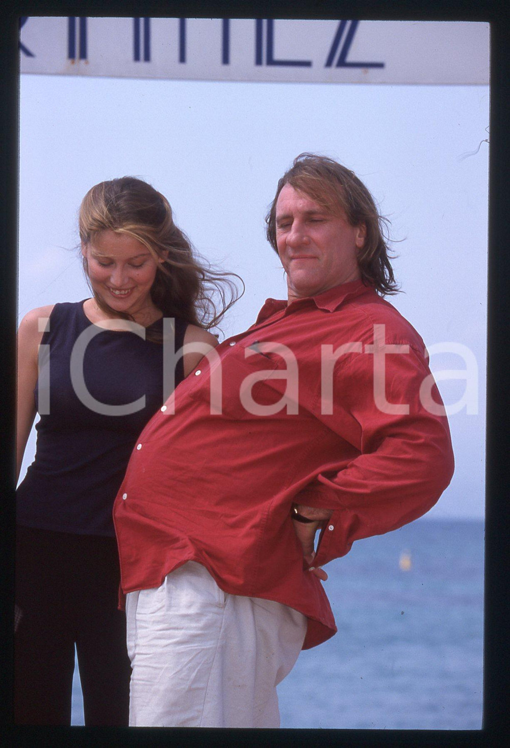 35mm vintage slide* 1998 CANNES Gérard DEPARDIEU Laetitia CASTA Festival (4)
