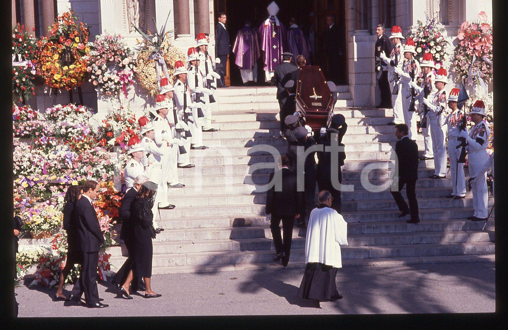 35mm vintage slide* 1990 PRINCIPATO DI MONACO Funerali di Stefano CASIRAGHI (46)