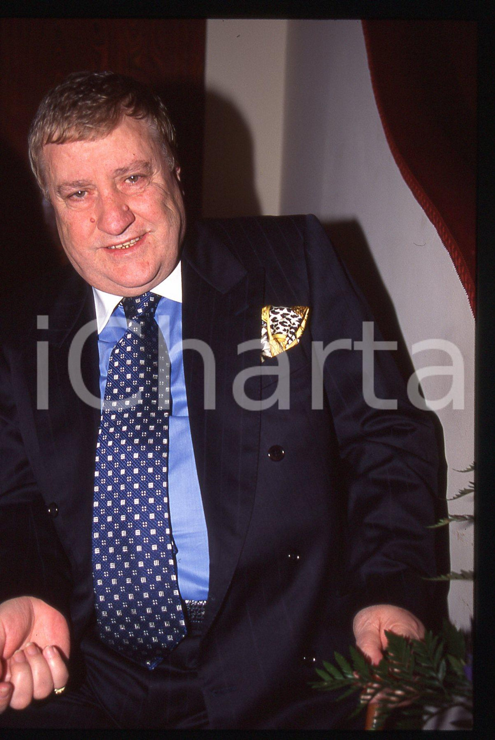 35mm vintage slide* 1995ca ITALIA COSTUME Mario MEROLA Ritratto del cantante 20