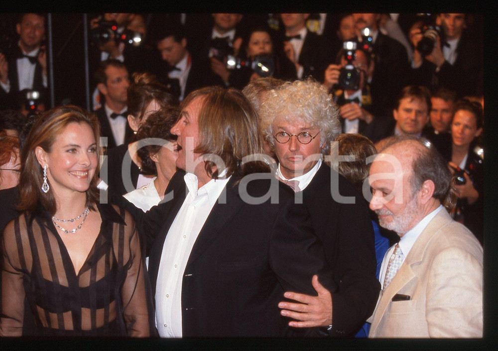 35mm vintage slide* 1998 CANNES Gérard DEPARDIEU Carole BOUQUET Claude BERRI (4)