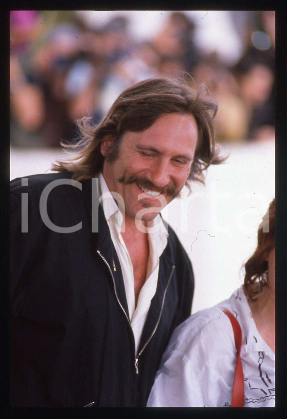 35mm vintage slide* 1989 CANNES Gérard DEPARDIEU Festival del cinema (1)