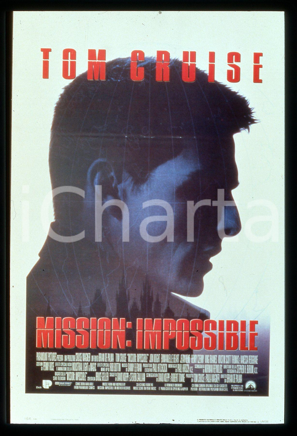 35mm vintage slide* 1996 MISSION IMPOSSIBLE di Brian DE PALMA Locandina >>> SOVRASCRIVERE
