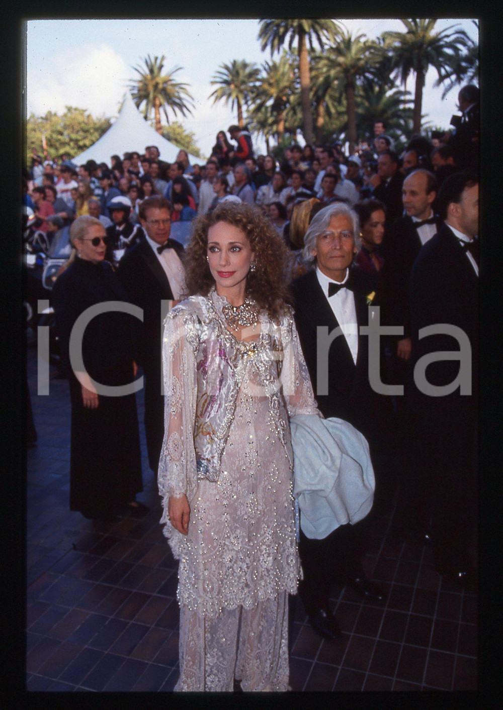 35mm vintage slide* 1994 CANNES Marisa BERENSON Costanzo MUTTI (11)