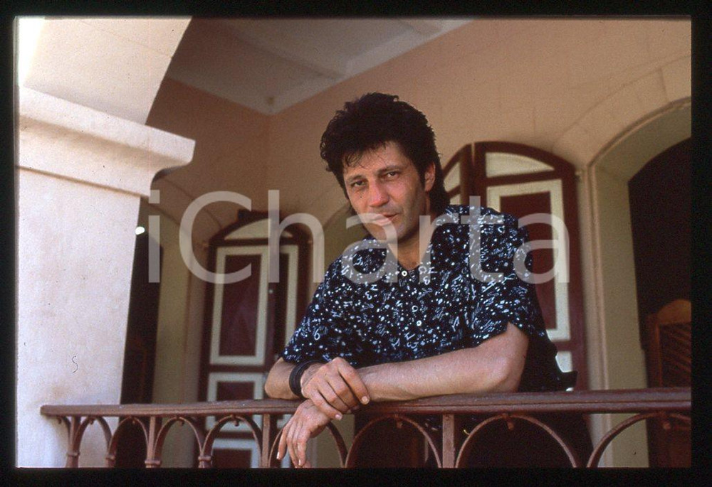 35mm vintage slide* 1985 MUSICA Gerard BLANCHARD ritratto dell'artista 3