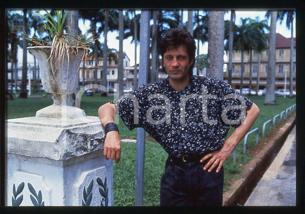 35mm vintage slide* 1985 MUSICA Gerard BLANCHARD ritratto dell'artista 1