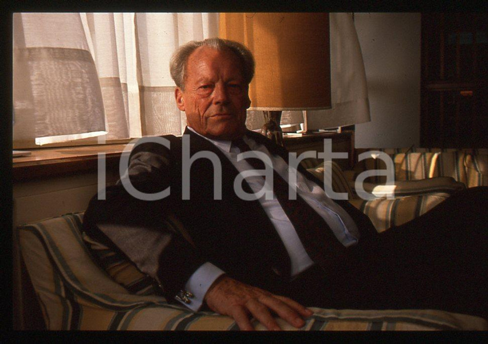 35mm vintage slide*1989 VIAREGGIO Willy BRANDT presenta "My life in politics" 47