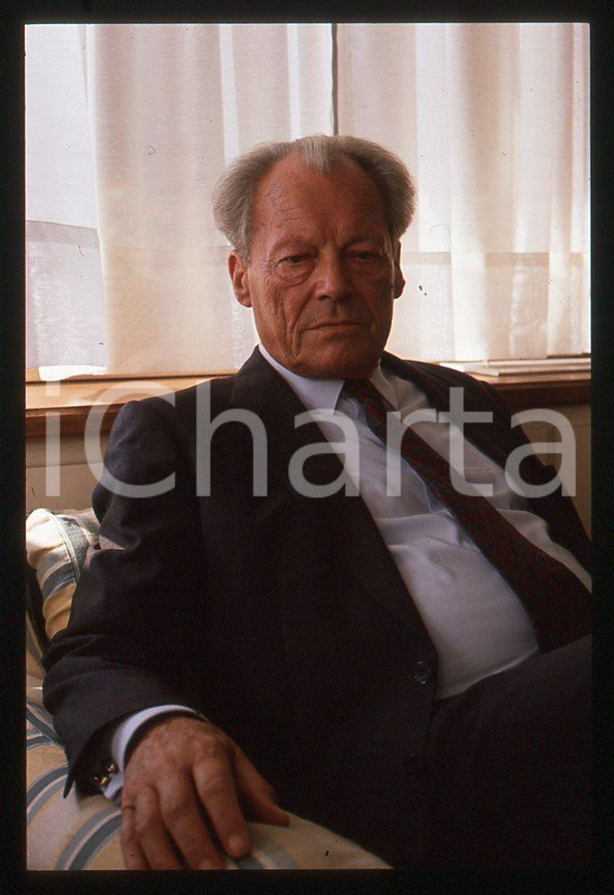 35mm vintage slide*1989 VIAREGGIO Willy BRANDT presenta "My life in politics" 19
