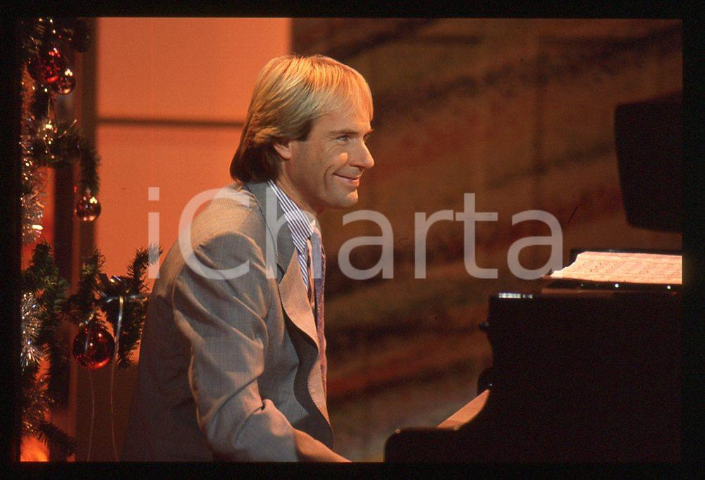 35mm vintage slide*1982 MUSICA Richard CLAYDERMAN concerto in salotto privato 21