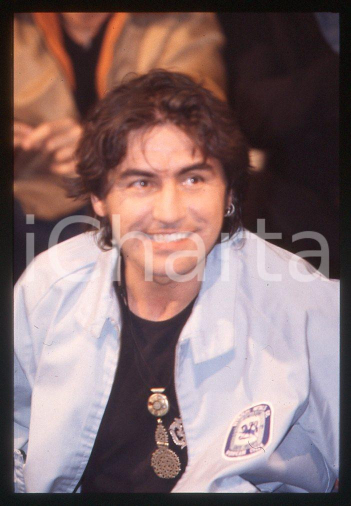 Fotografia d epoca originale 35mm vintage slide 1995 MUSICA  Luciano LIGABUE 3 1