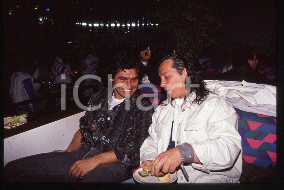 35mm vintage slide* 1991 MUSICA Luciano LIGABUE e Paolo BELLI