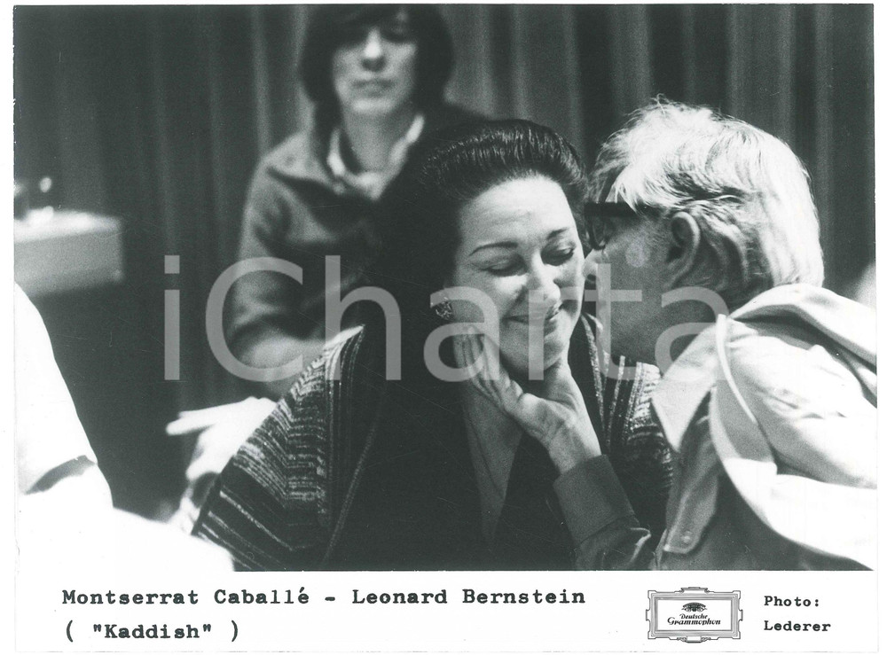 Fotografia d epoca originale 1979 KADDISH Leonard BERNSTEIN Montserrat CABALLÃ‰ Photo DEUTSCHE GRAMMOPHON 1 1