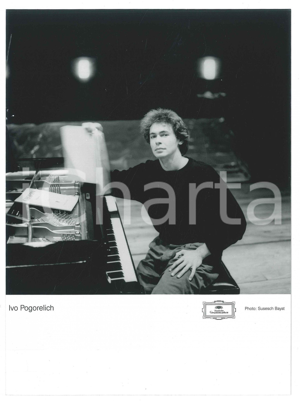 1985 ca MUSICA - Ivo POGORELICH Ritratto del pianista - Foto 18x24 (2)