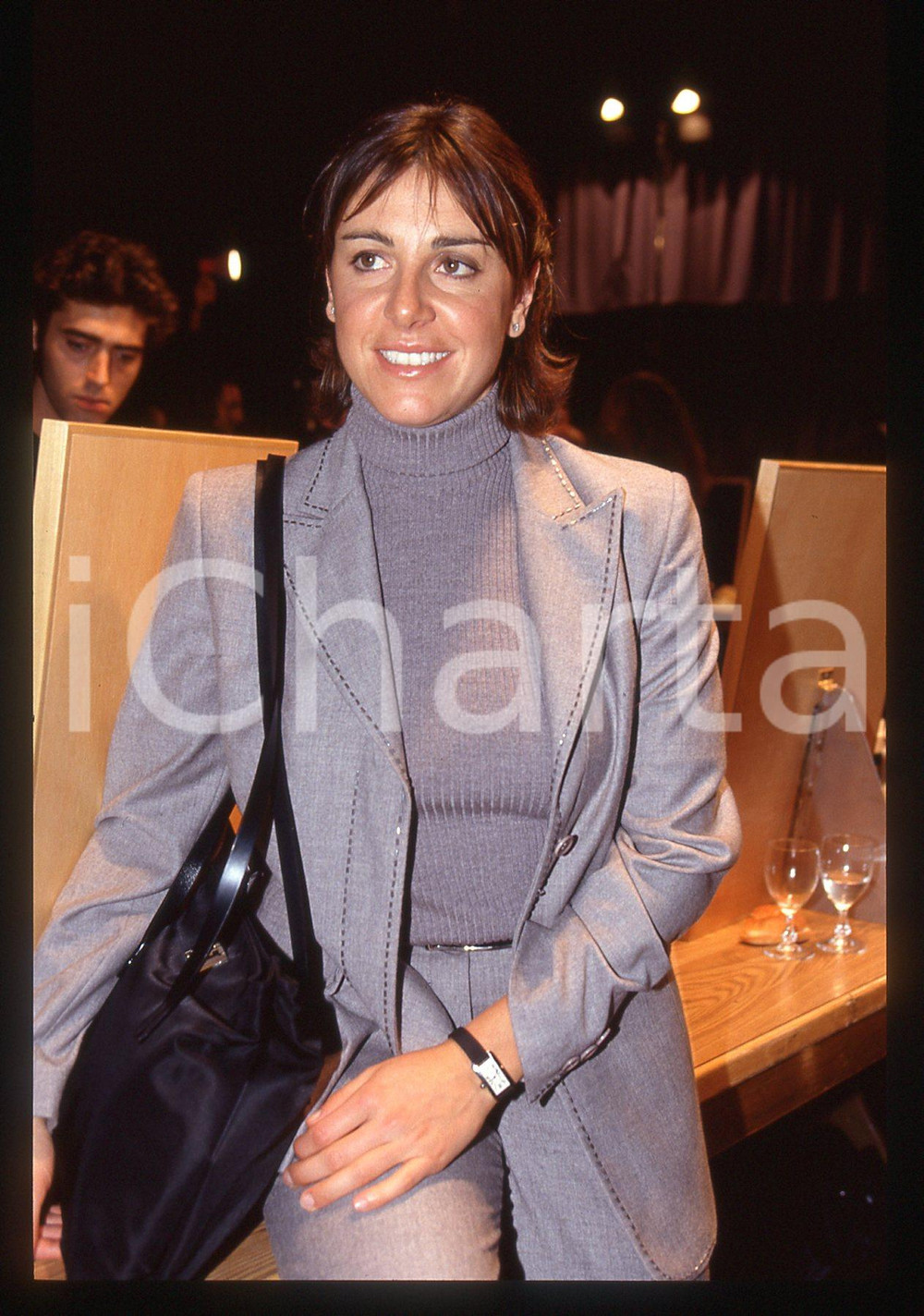 Fotografia d epoca originale Deborah COMPAGNONI  Sfilata ICEBERG  1995 ca 35 mm vintage slide 10 1