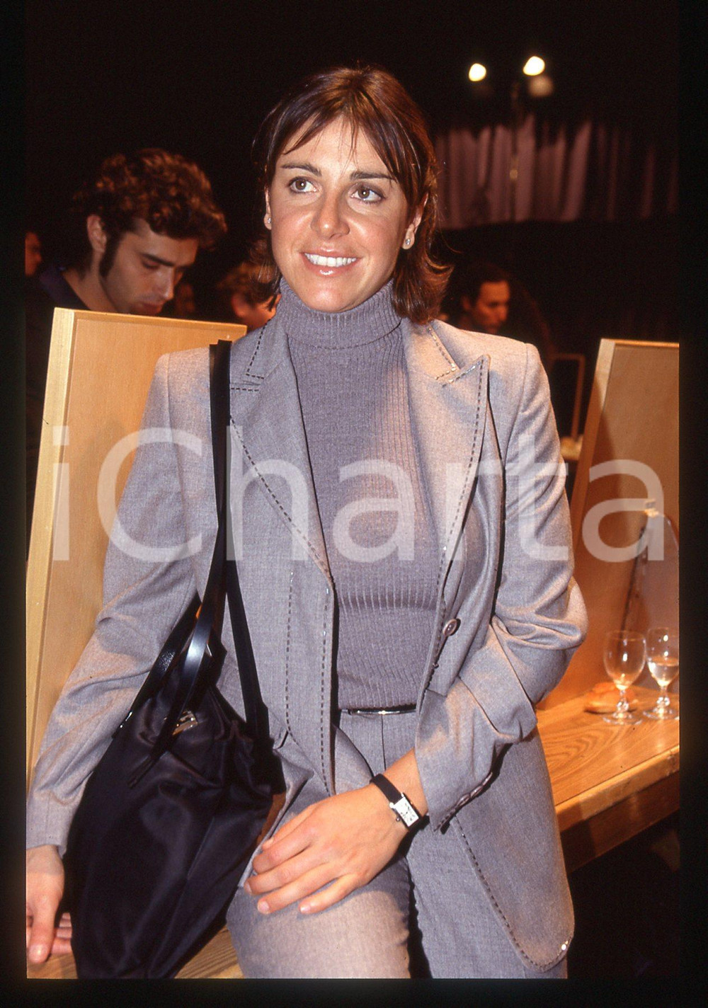 Fotografia d epoca originale Deborah COMPAGNONI  Sfilata ICEBERG  1995 ca 35 mm vintage slide 12 1
