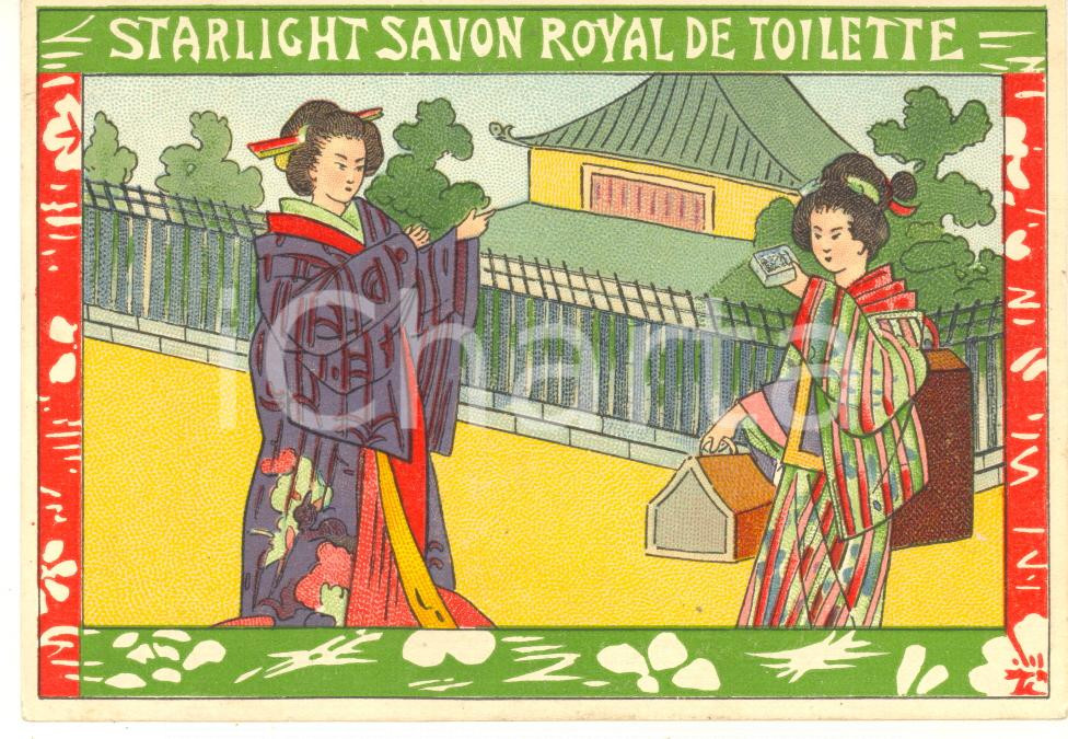 1890 ca BELGIQUE Sunlight Savon - Carte publicitaire JAPON (3) 12x9 cm  Cartoncino pubblicitario d'epoca, originale.CONDIZIONI: G FORMATO: 12x9 cm    originale e autentica 1