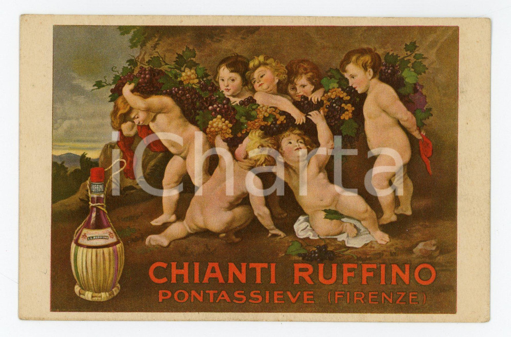 1920 ca PONTASSIEVE (FI) Chianti Ruffino - Cartolina ILLUSTRATA FP NV  Cartolina postale d'epoca, non viaggiata.CONDIZIONI: FFORMATO: FP    originale e autentica 1