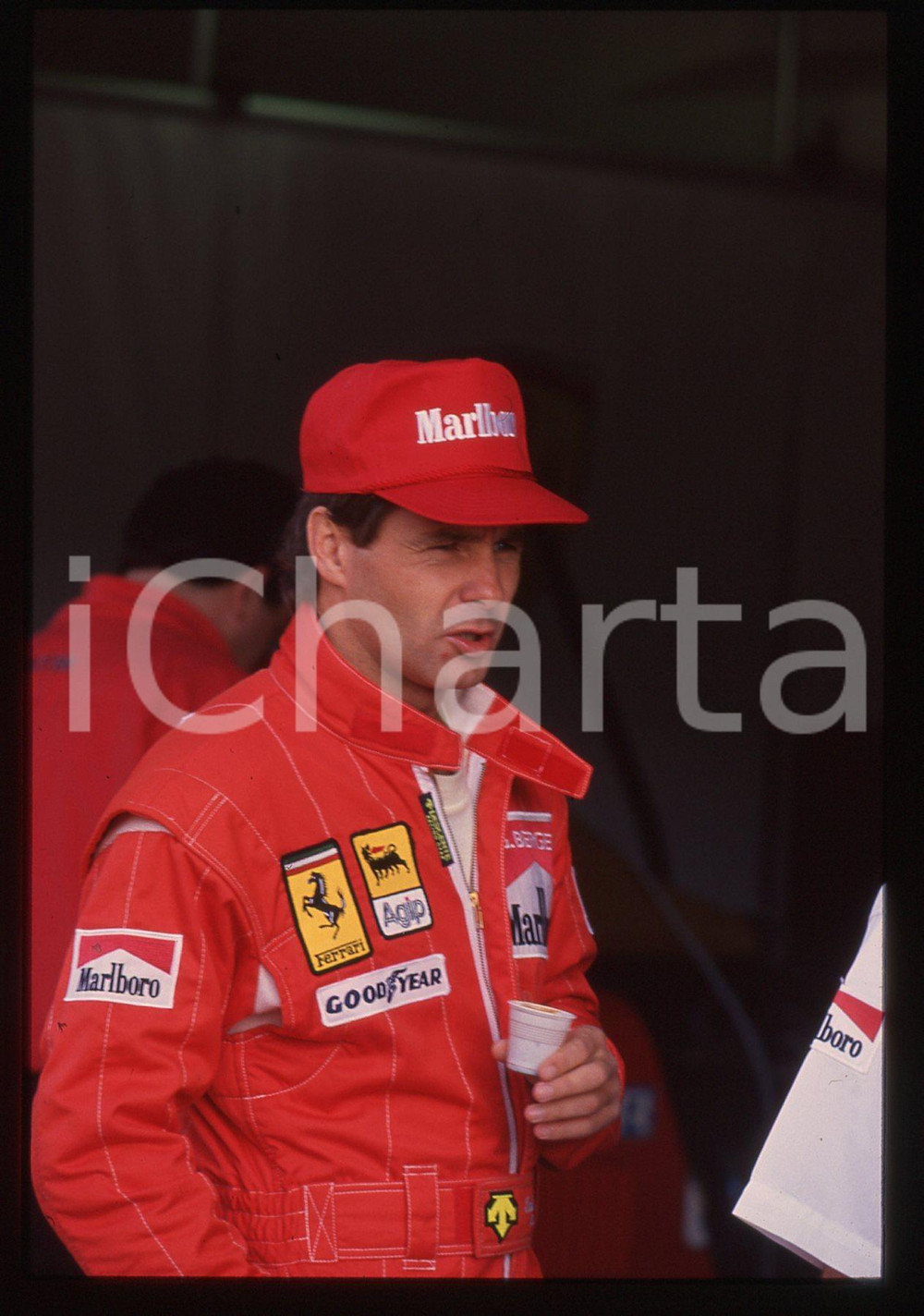 Gerhard BERGER - F1 Pilota scuderia FERRARI - 1995 ca 35 mm vintage slide 8 Diapositiva d'epoca, in formato 35 mm.CONDIZIONI: GOODE' severamente vietata la riproduzione. Tutti i diritti sono riservati.ICharta mette in vendita, sul negozio eBay e in esclusiva sul sito "icharta" il proprio archivio composto da numerose diapositive e negativi fotografici d'epoca, tutti originali e autentici, che attraversano la storia del costume italiano tra gli la fine degli anni Sessanta e Novanta.Si tratta di uno sguardo inedito sull'attualità, la politica, la vita quotidiana, il gossip e la cultura, che fotografa il cambiamento della nazione in quest'ultimo scorcio del XX secolo. Un'occasione unica per il mercato del collezionismo, che vede finalmente disponibile un archivio eccezionale per vastità, tematiche e condizioni, in un settore (il negativo fotografico e la diapositiva) di assoluta novità e dalle interessanti prospettive di investimento.  GOOD/buono   originale e autentica 1