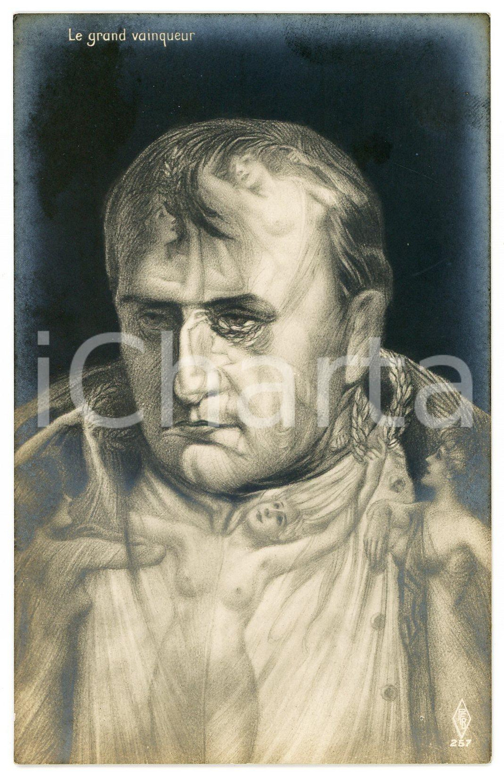 1936 EROTIC - TÊTE TROMPEUSES Napoléon BONAPARTE Metamorphic postcard FP NV  Cartolina postale d'epoca, non viaggiata ma con nota manoscritto al verso.EDITORE: PFB 257CONDIZIONI: FAIR (aloni diffusi).FORMATO: FP    originale e autentica 1