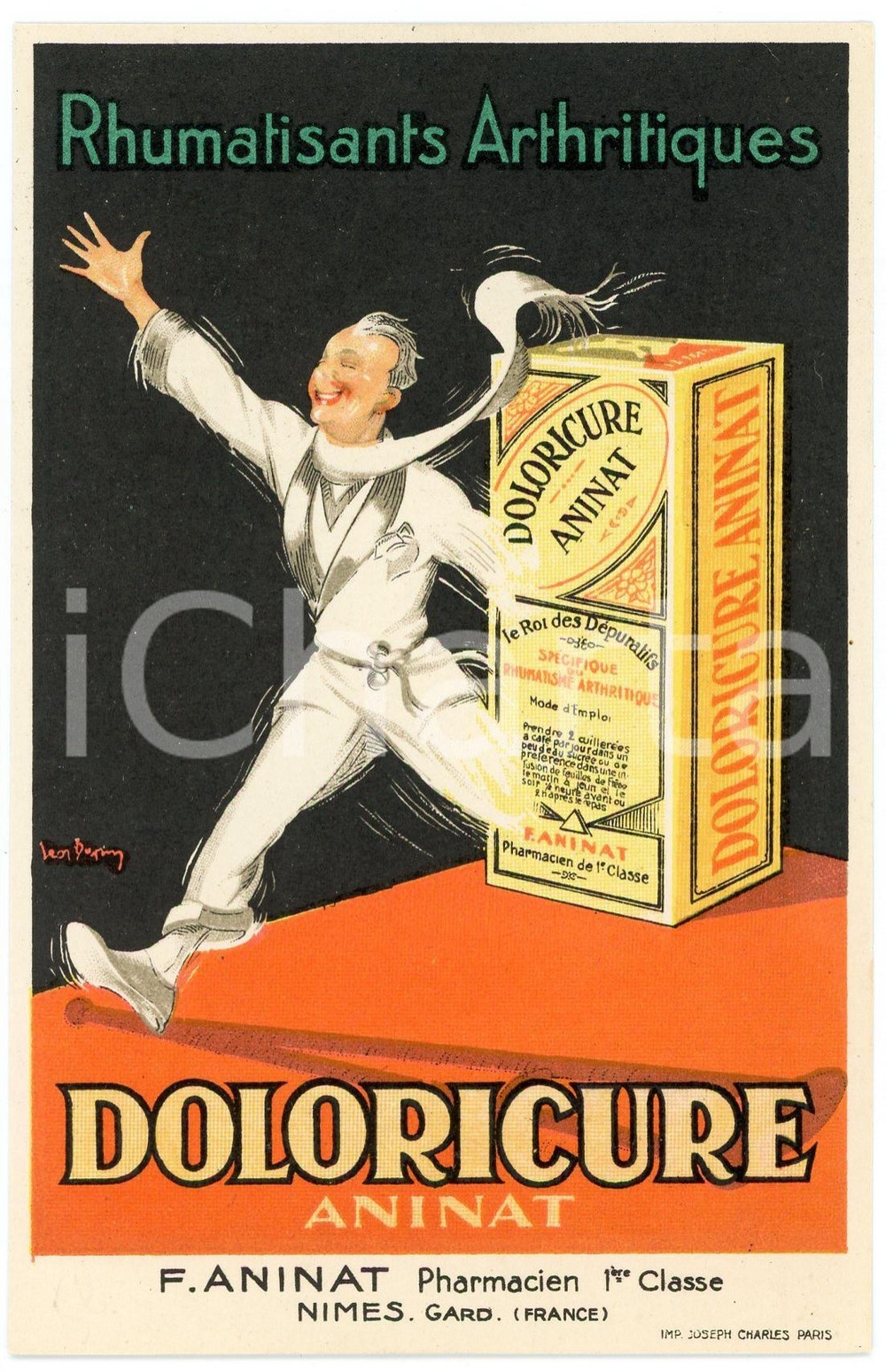 1910 ca NIMES - DOLORICURE ANINAT - Carte postale publicitaire PHARMACIE Cartolina postale pubblicitaria, illustrata, non viaggiata.CONDIZIONI: GFORMATO: FP    originale e autentica 1