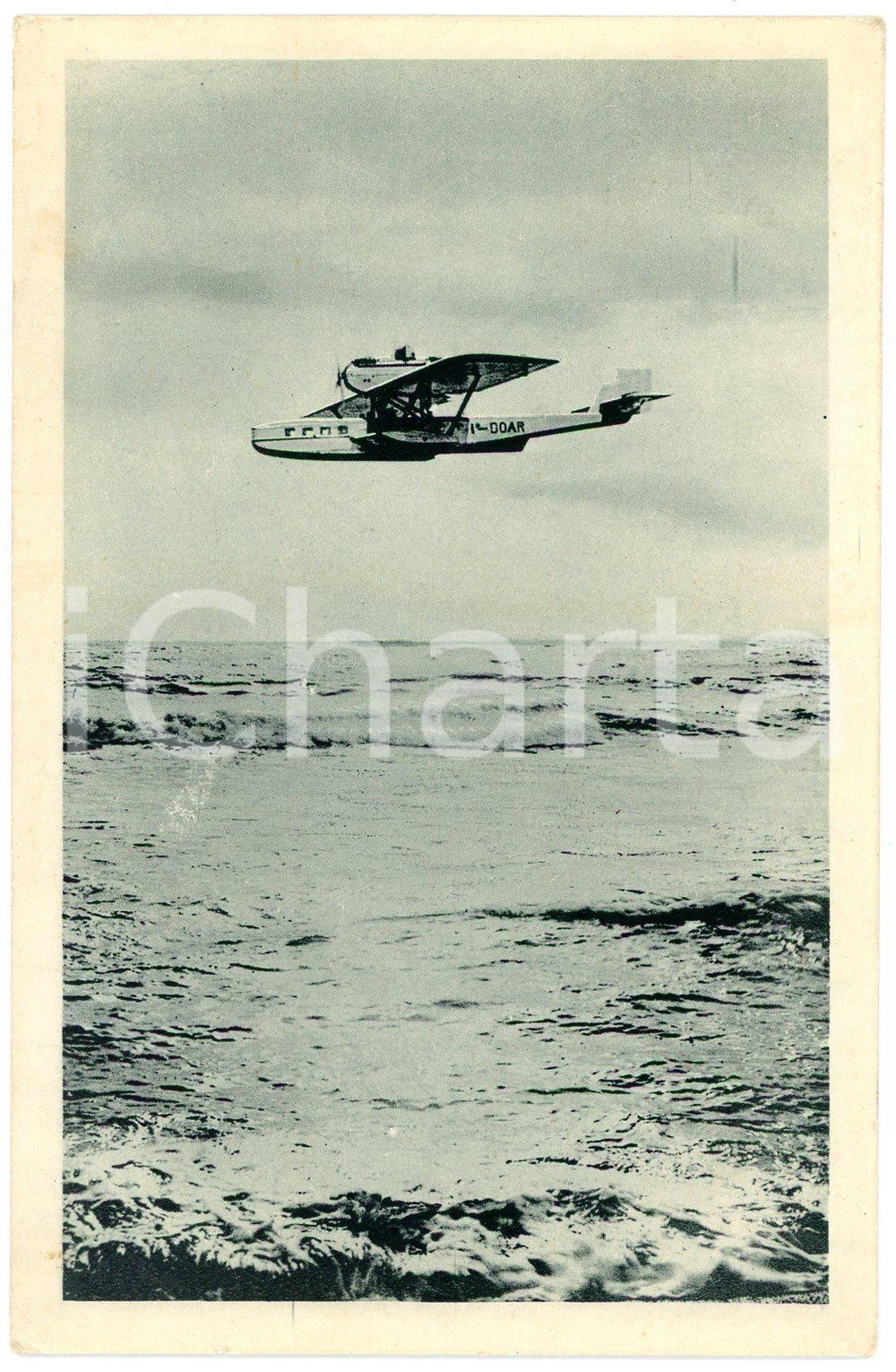 1920 ca NAVIGAZIONE AEREA Idrovolante DORNIER-WAL sul Mediterraneo - Cartolina  Cartolina postale d'epoca, non viaggiata.CONDIZIONI: POOR (piegature all'angolo inferiore destro)FORMATO: FP    originale e autentica 1