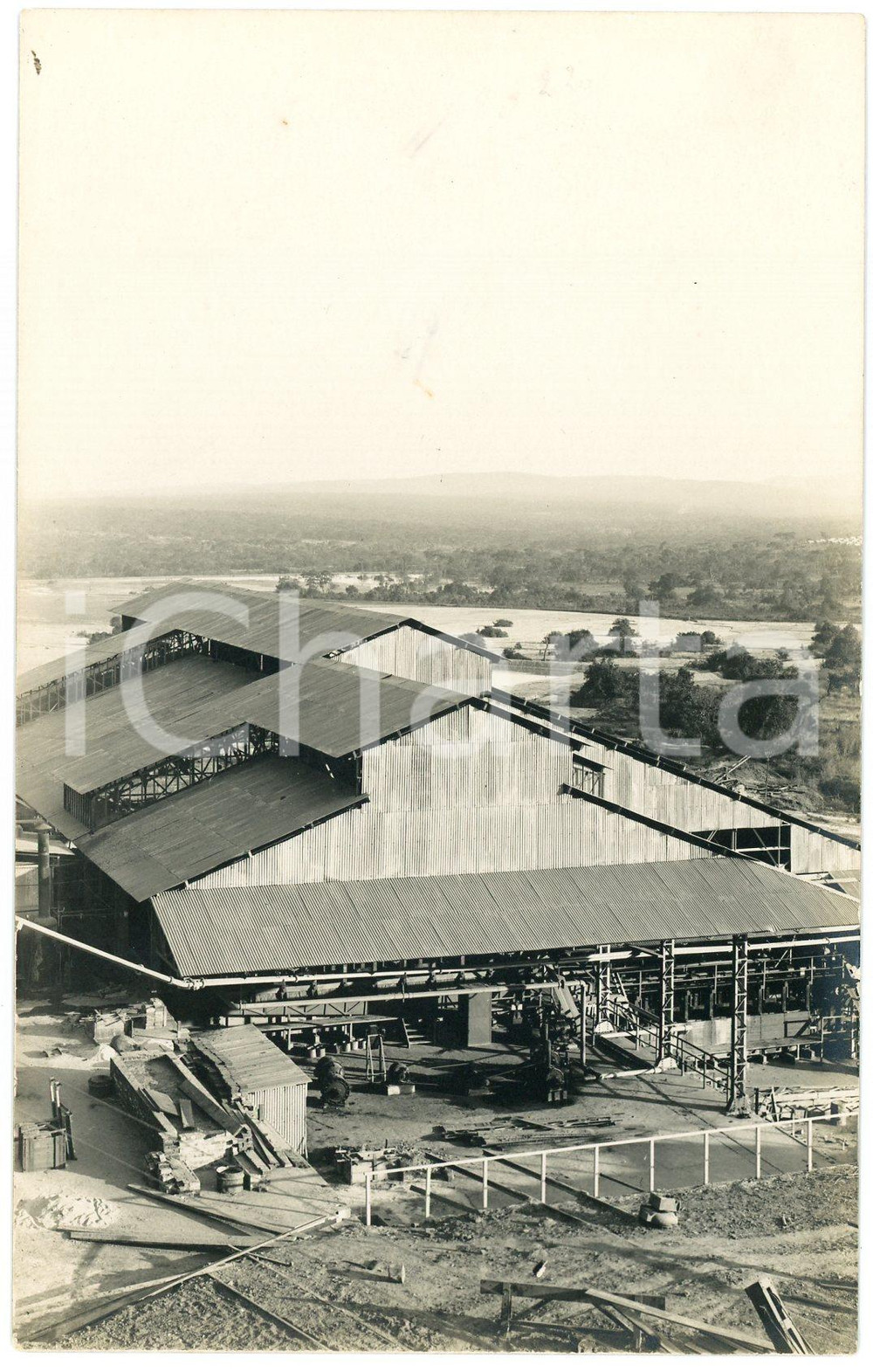 1930 ca CONGO BELGE Mine PANDA Usines  - Photo Léopold GABRIEL (4) Fotografia originale in formato cartolina postale.FOTOGRAFO: L&eacute;opold Gabriel - Panda - Katanga  GOOD/buono  Formato: 9x14 cm originale e autentica 1