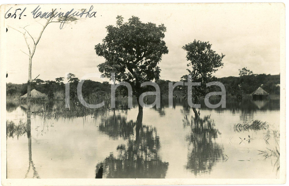 1930 ca CONGO BELGE - KATANGA - MWADINGUSHA *Photo L. GABRIEL 651 Fotografia originale d'epoca, in formato cartolina postale.FOTOGRAFO: L&eacute;opold Gabriel - Panda - Katanga  GOOD/buono  Formato: 14x9 cm originale e autentica 1