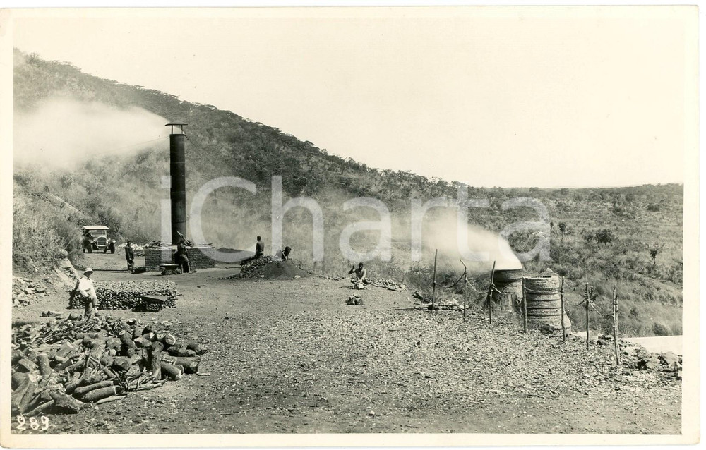 1929 CONGO BELGE - Mines KATANGA - MULUNGWISHI (2) *Photo LÃ©opold GABRIEL 289 Fotografia originale d'epoca, in formato cartolina postale.FOTOGRAFO: L&eacute;opold Gabriel - Panda - Katanga  GOOD/buono  Formato: 14x9 cm originale e autentica 1