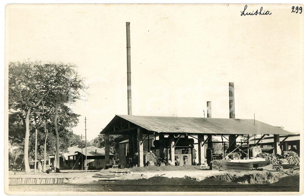 1930 ca CONGO BELGE - KATANGA - LUISHIA Bâtiments miniers - Photo L. GABRIEL 299 Fotografia originale d'epoca, con timbro del fotografo al verso.FOTOGRAFO: L&eacute;opold Gabriel - Panda - Katanga  GOOD/buono  Formato: 14x9 cm originale e autentica 1