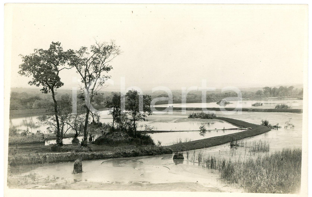 1930 ca CONGO BELGE - NATURE - Panorama avec rivière - Photo 14x9 cm (1) Fotografia d'epoca, in formato cartolina postale. GOOD/buono  Formato: 14x9 cm originale e autentica 1